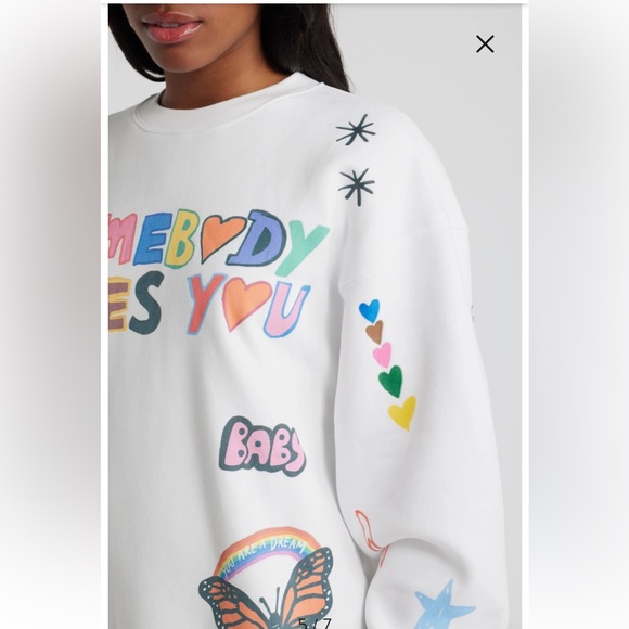 NWT THE MAYFAIR GROUP Somebody Loves You Sweatshirt - Picture 6 of 9